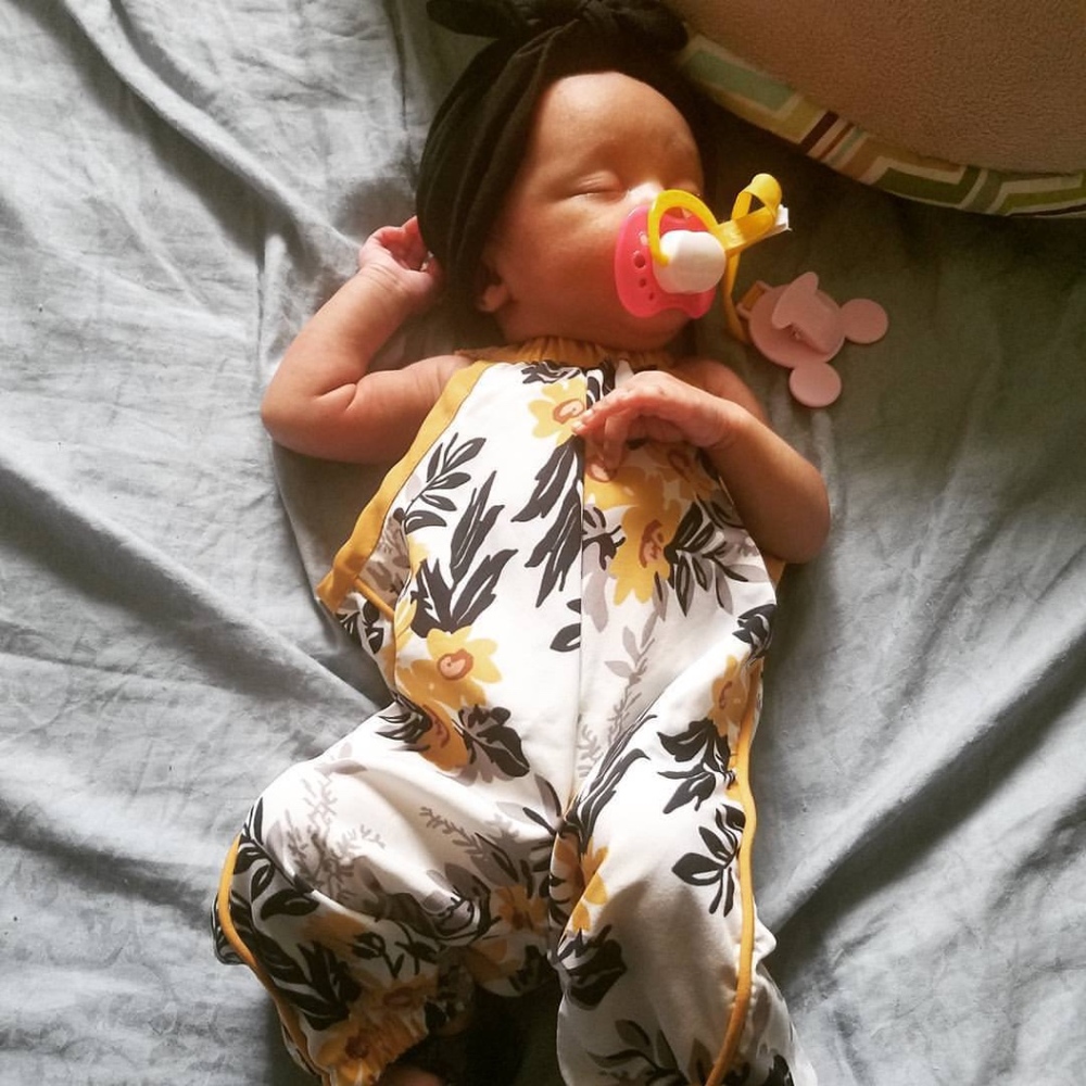 Infant Girl's Floral Jumper